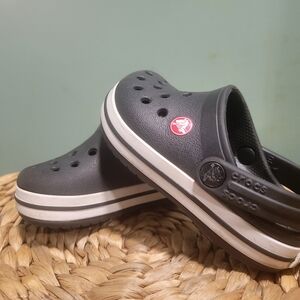 CROCS Black and White Slippers Ventilated Comfort